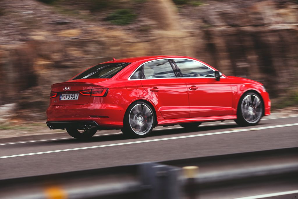 The Audi S3 Sedan. The Audi S3 Sedan.